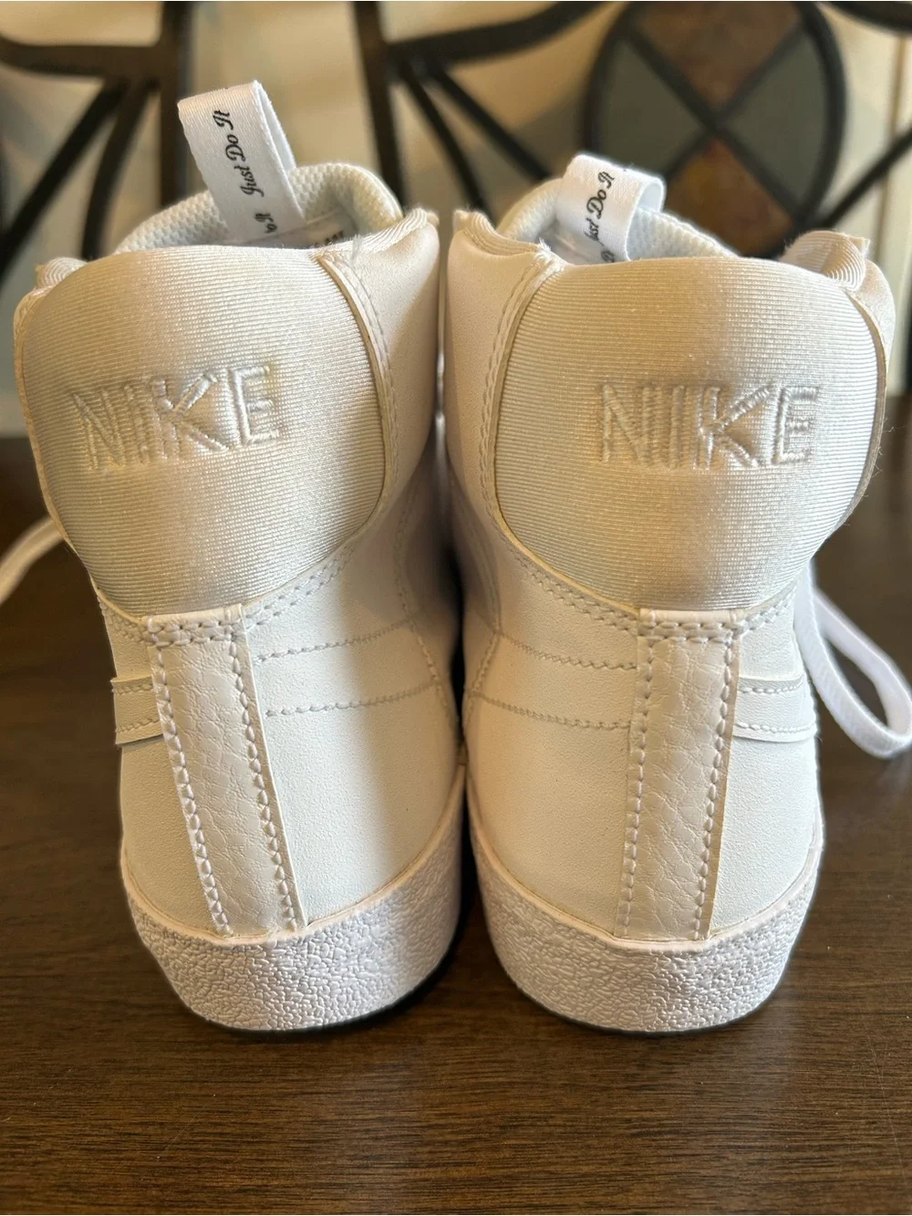 Nike Blazer ‘77 Youth Sz 6.5 White High-Top Sneakers with Subtle Swoosh